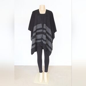 Ike Behar Open Front Poncho Cape